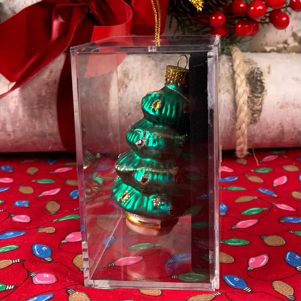 Glass Christmas Tree Ornament.🎄🎄